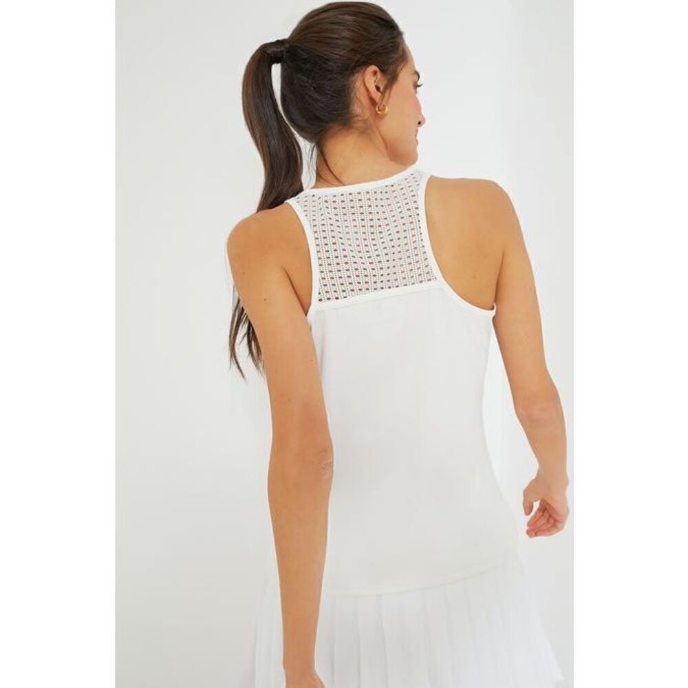 Tuckernuck TNUCK SPORT White Cane Ellen Racerback Tank 2XL